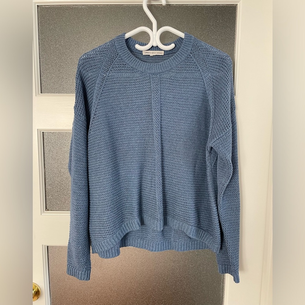 Cotton by Autumn Cashmere blue sweater